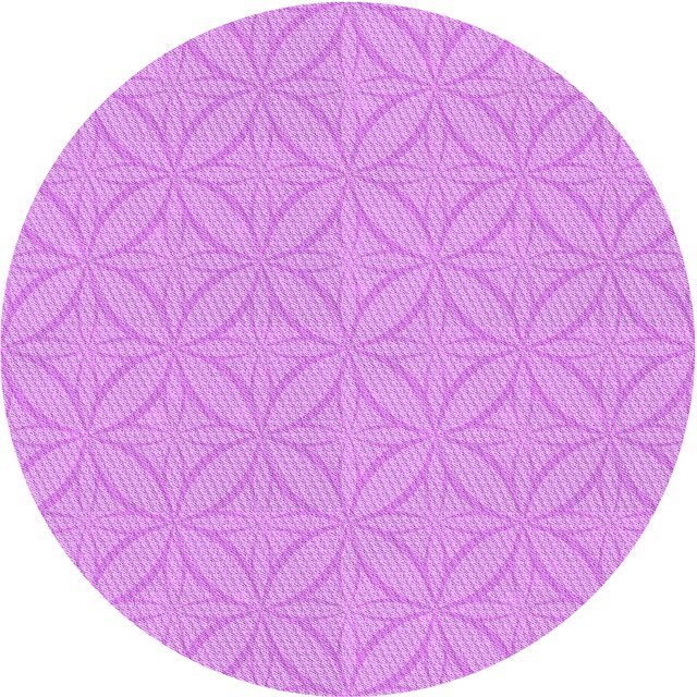Ahgly Tapis d'Intérieur Lavable en Machine Carré Violet Transitionnel, 3 Pieds Carré
