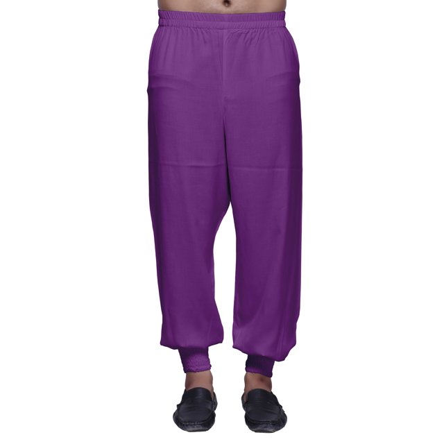 Atasi Mens Rayon Solid Readymade Harem Pajama Ethnic Wear Elastic Bottom Pant