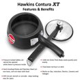 thumbnail image 3 of Contura Black Aluminium XT Pressure Cooker 1.5 Liters | Hard Anodised Inner Lid Cooker, Small Induction Cooker, Extra Thick Handi Cooker, (CXT15), 3 of 4