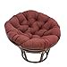 thumbnail image 3 of International Caravan Furniture Piece 42-Inch Rattan Papasan Chair with Solid Twill Cushion, 3 of 4