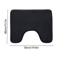 thumbnail image 3 of Dvruxg Soft Foam Bath Mat, U Shape Toilet Rug, Machine Washable Velvet Fleece Carpet for Bathroom Safety & Comfort Enhancement, 3 of 5