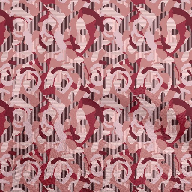 oneOone Viscose Chiffon Dark Rose Brown Fabric Abstract Craft Projects Decor Fabric Printed By The Yard 42 Inch Wide