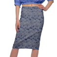 thumbnail image 4 of Moomaya Printed Knee Length Skirt For Women Plus Size Poly Spandex Skirt, 4 of 6