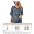 thumbnail image 2 of V Neck Ruffle Trim Top,Women Ruffle Trim Half Women Ruffle Trim Top Ruffle V Neck Blouse Performance Driven, 2 of 2