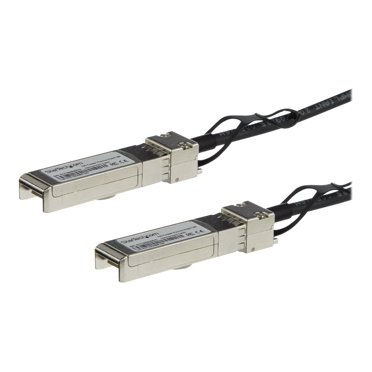 StarTech.com Cisco SFP-H10GB-CU0-5M Compatible 0.5m 10G SFP+ to SFP+ Direct Attach Cable Twinax, 10GbE SFP+ Copper DAC 10Gbps Low Power Passive Transceiver Module DAC Firepower ASR9000 - Lifetime Warranty (SFPH10GBC05M) - 10GBase direct attach cable - SFP+ latched to SFP+ latched - 1.6 ft - twinaxial - SFF-8431/SFF-8432 - passive - black