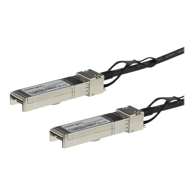 StarTech.com Cisco SFP-H10GB-CU0-5M Compatible 0.5m 10G SFP+ à SFP+ Câble d'Attache Direct Twinax, 10GbE SFP+ Cuivre DAC 10Gbps Module Émetteur-Récepteur Passif Basse Consommation DAC Firepower ASR9000 - Garantie à Vie (SFPH10GBC05M) - Câble d'Attache Direct 10G - SFP+ Verrouillé à SFP+ Loquet - 1.6-Filed SPF - SPFFx32 - Noir