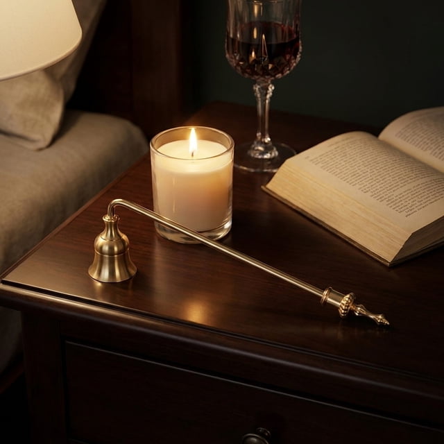 Stainless Steel Candle Snuffer with Long Handle for Jar Candles and Pillars – 9 Inch Candle Extinguisher Accessory for Safely Putting Out Wick Flame and Home Decor