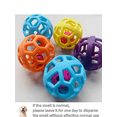 thumbnail image 2 of 9cm Diameter Hollow Ball Tpr Rubber Pet Toy Ball, Dog & Cat Toy, With Christmas Bell, Multicolor (Content Color Random), 2 of 3