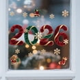 thumbnail image 3 of EGNMCR Wall Stickers Silk Material Statics Cling Christmas Decor Removable PVC Sticker For Shopping Mall window sticker, 3 of 4