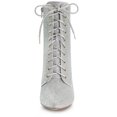 thumbnail image 3 of Unique Bargains Bottines à Paillettes à Talon Bloc à Bout Pointu pour Femmes, 3 of 7