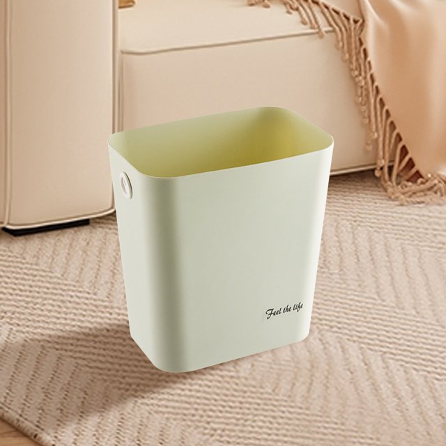 TopLLC Garbage Can, Trash Can, Kitchen Trash Can Rectangular Open Top Waste Bin Suitable For Home Bathroom Kitchen Bedroom Office Waste Bin Modern Design Plastic Waste Bin rubbish bin