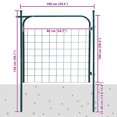thumbnail image 4 of vidaXL Garden Fence Gate 100x100 cm Green, 4 of 4