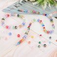 thumbnail image 3 of Uxcell Rondelle Crystal Beads, 600Pcs 4-8mm Faceted Glass Loose Beads for Jewelry Making, Pink Plating AB, 3 of 6