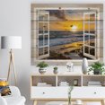 thumbnail image 3 of Design Art - Fenêtre Ouverte sur un Coucher de Soleil Jaune Vif, 3 of 5