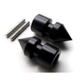 thumbnail image 1 of Krator Spike Black Swingarm Spools Sliders Motorcycle Compatible with Yamaha FZ6 FAZER 2004-2008, 1 of 3