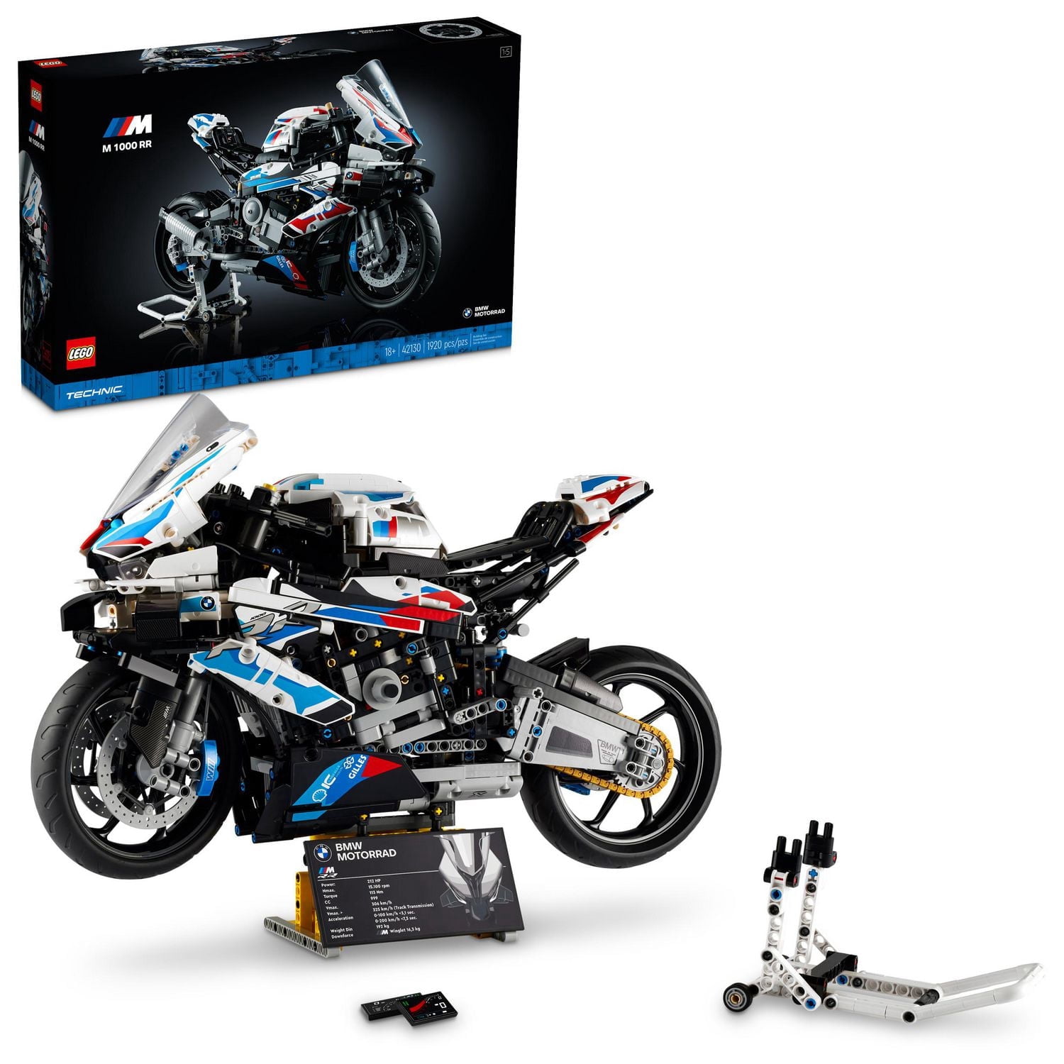LEGO Technic BMW M 1000 RR 42130 Model Toy Building Kit (1,925 Pieces)