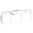 thumbnail image 2 of vidaXL Garden Raised Bed Powder-coated Steel 152x40x36 cm Anthracite, 2 of 3