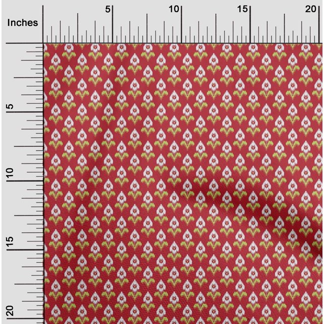 oneOone Viscose Chiffon Fabric Ethnic Ikat Printed Craft Fabric BTY 42 Inch Wide