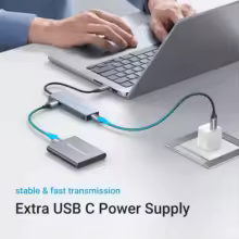 thumbnail image 4 of UGREEN 4-Port USB 3.0 Hub Black New, 4 of 5