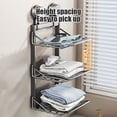thumbnail image 4 of Suction Cup Kitchen Food Preparation Shelves,3 Tier Food Preparation Tray, Multi Layer No Hole Wall Mounted Vegetable Tray Vegetable Preparation Rack, 4 of 6