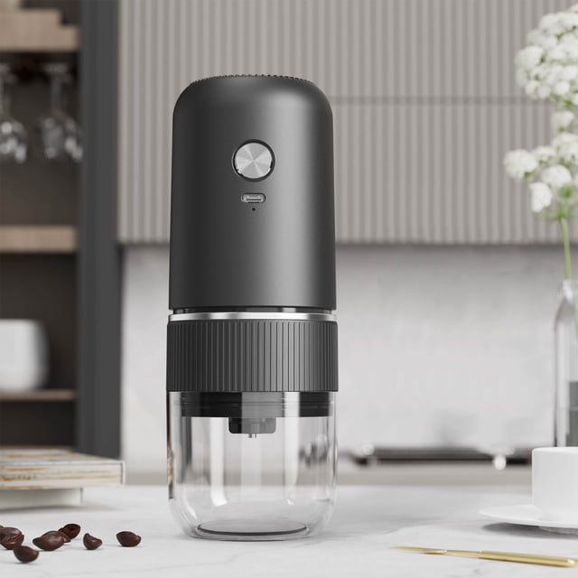 Dvkptbk Portable Bean Mill Easy to Carry Coffee Grinder Wireless Rechargeable Coffee Machine Coffee Grinder Suitable for Home Kitchen Coffee Grinder Home Appliances