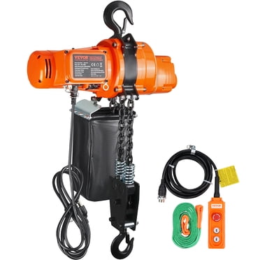 VEVOR Electric Chain Hoist Single Phase Crane Hoist 2200 lbs Load 10 ft Lifting