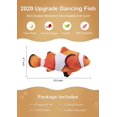 thumbnail image 2 of Electric Flopping Fish 10.5", Moving Cat Kicker Fish Toy, Realistic Floppy Fish Dog Toy, Wiggle Fish Catnip Toys, Motion Kitten Toy, Plush Interactive Cat Toys, Fun Toy for Cat Exercise, 2 of 5