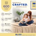 thumbnail image 2 of THREAD SPREAD 600 Thread Count Sheets Queen - 100% Egyptian Cotton Sheets Queen Size 4 PC Luxury Sheets Queen Size Soft Sateen Cooling Extra Long Staple 16"" Deep Pocket Queen Bed Sheet Set - Taup, 2 of 5