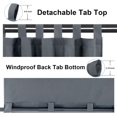 thumbnail image 3 of Rideaux Intérieurs Extérieurs pour Patio \ Panneau de Rideau à Oeillets Bloquant le Soleil pour Intimité, Rideaux Résistants aux Intempéries pour Gazebo, Véranda avant, Pergola, Kaki G x H Panneau, 3 of 8