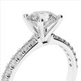 thumbnail image 2 of Bagues de Fiançailles Moissanite Naturelle Ronde 2.28 Ct pour Femmes Or Blanc 18K, 2 of 8