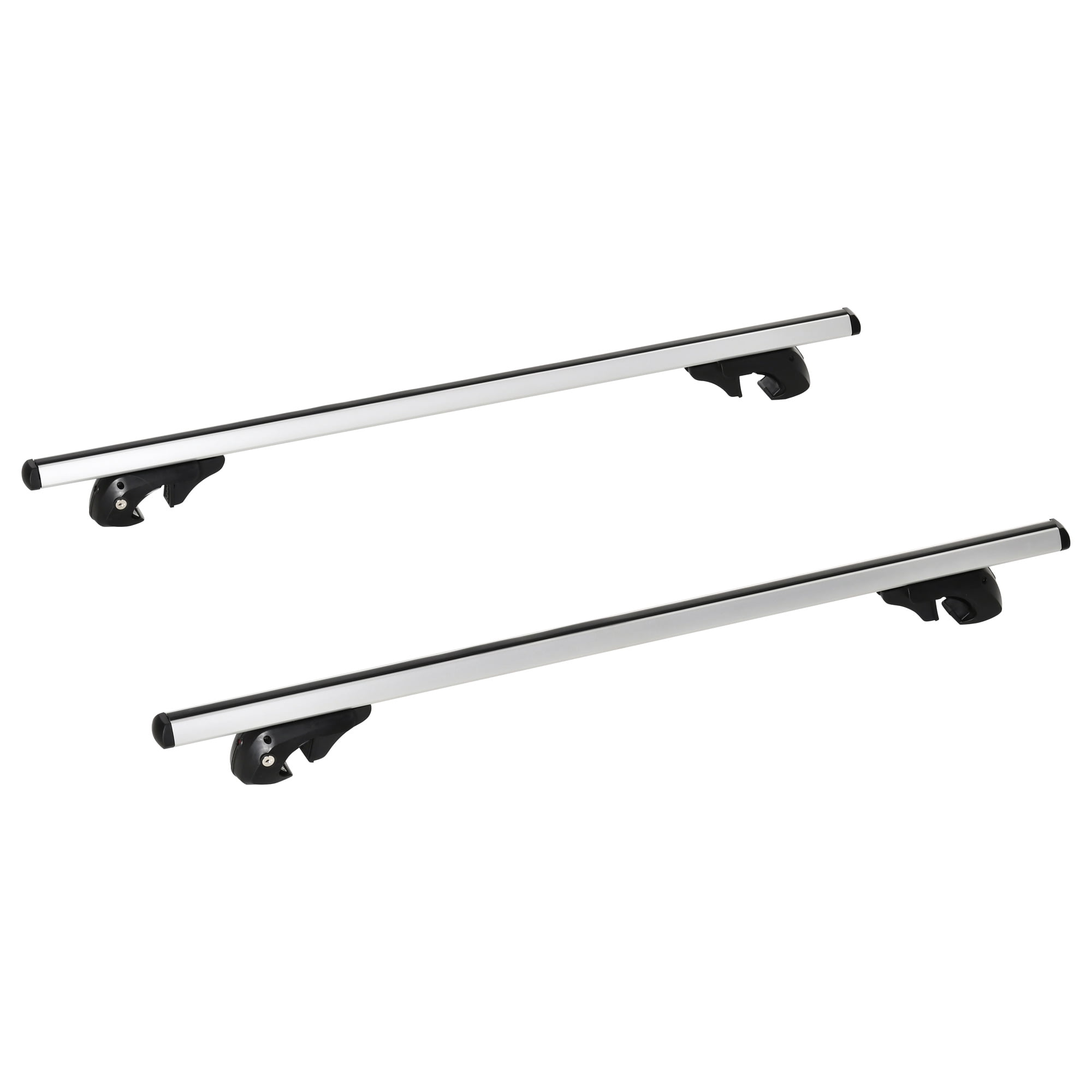 HOMCOM 165lbs Roof Top Rack 2 PC Aluminum Cross Bars Lockable Adjustable