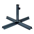 thumbnail image 1 of Support de parasol en forme de T en acier gris foncé adaptable de CorLiving, 1 of 4