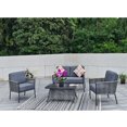 thumbnail image 1 of Ensemble de salon pour le jardin 4 pièces pour patio, 1 of 9