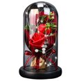 thumbnail image 1 of Rose Gift Box with Glass Cover LED Light Gift for Valentine‘s Day Anniversary, 1 of 9