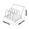 thumbnail image 3 of Yhmxh Kitchen Gadgets Disposable Tablecloths Plastic, Square Round Table Thickened White Film Transparent Tablecloths 10 Sets, Suitable For Restaurants, Outdoor, Parties Kitchen Aid Attachments, 3 of 6