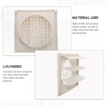 thumbnail image 2 of Homoyoyo Breathable Outside Dryer Vent Cover Ventilation Cover White ABS 1Set Outdoor Use, 2 of 6