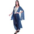 thumbnail image 3 of Moomaya Cardigan Long en Georgette Imprimée pour Femmes, Vêtements de Plage, Cache-Maillot, 3 of 5