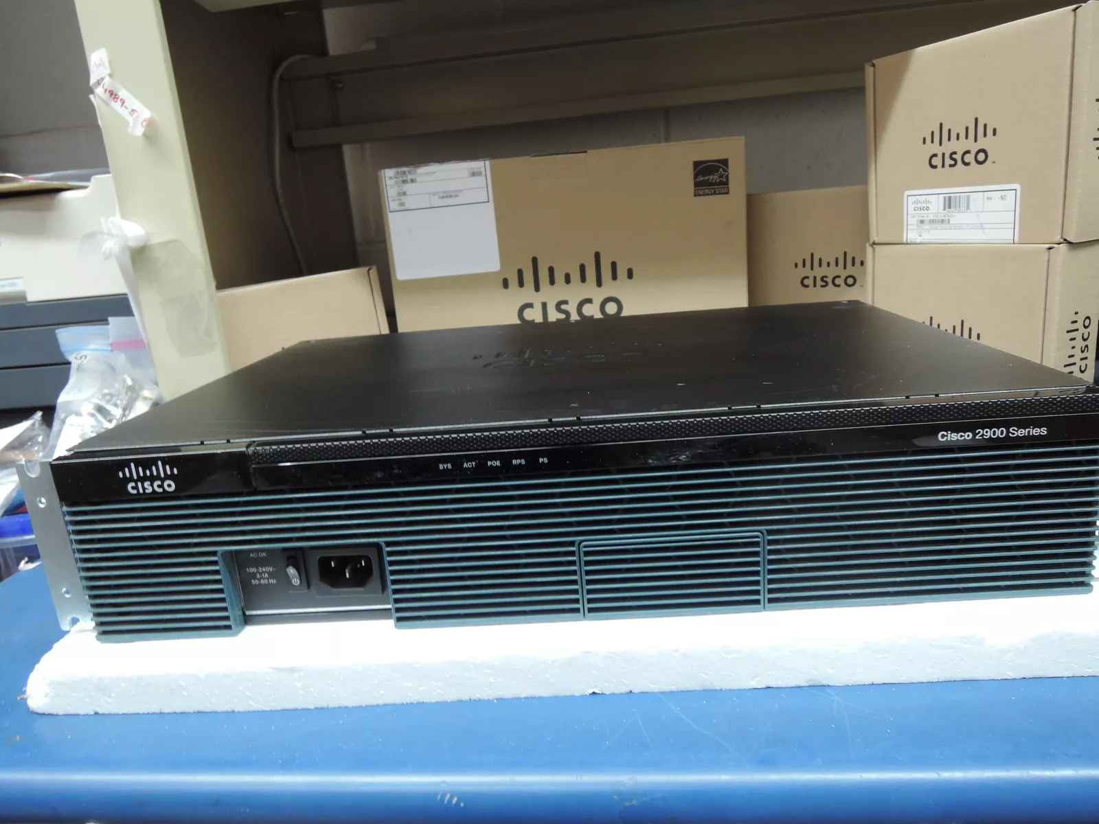 Cisco C2911-CME-SRST/K9 router with 1 X HWIC-1DSU-T1 -1 X VIC2-4FXO - 1 X PVDM3