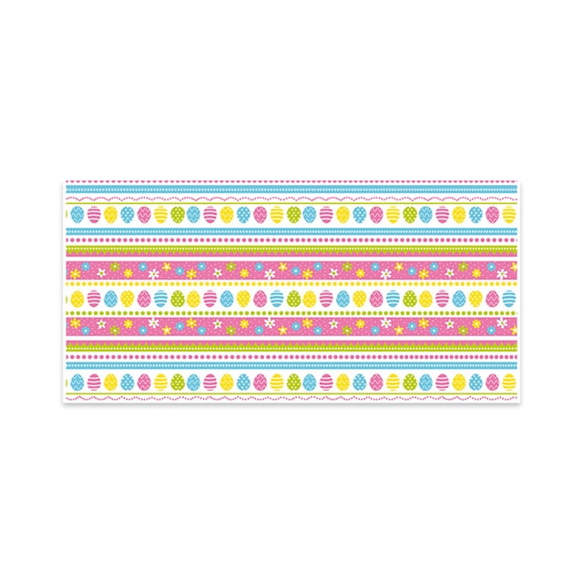 Langgg Nappe de Pâques Portable à Usage Unique Imprimée Nappe de Fête Banquet Pique-Nique Couverture de Table Fournitures de Fête Type 3