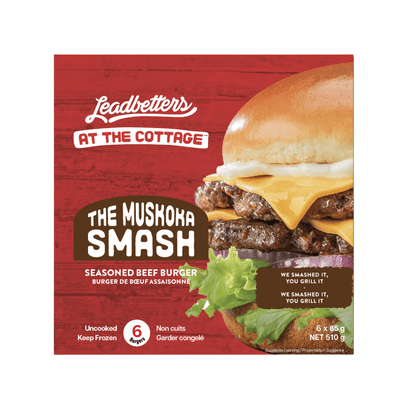 Leadbetters Muskoka Smash Beef Burger, Muskoka Smash Burger