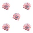 thumbnail image 2 of kurtrusly Tuque Bonnet Hijab Pré-Noué Foulard Turban Coloré Bandeau Réglable Protection des Oreilles Bandeau Accessoires Bonnet Fleur Rose 5Ensemble, 2 of 6