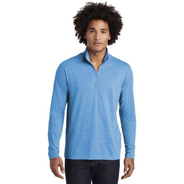 Sport-Tek Men's Tri-Blend Wicking 1/4-Zip Pullover
