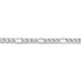 thumbnail image 3 of 14K White Gold 5.35mm Semi-Solid Figaro Chain, 3 of 4