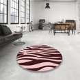 thumbnail image 4 of Ahgly Tapis Rectangulaire Lavable en Machine Intérieur Transitionnel Rose Profond, 2 Pieds x 4 Pieds, 4 of 7