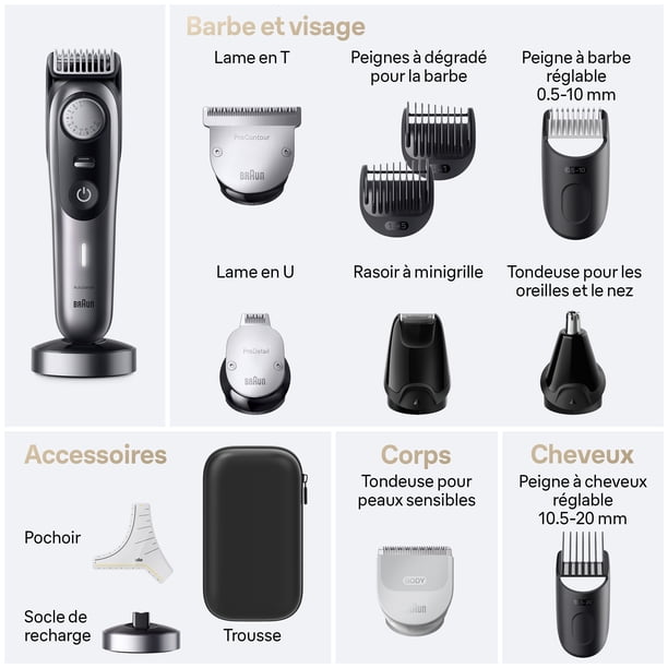 Braun All-In-One Style Kit Series 9 9440, 13-in-1 Trimmer for Men