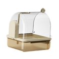 thumbnail image 2 of jinwen Automatic Birds Bath Budgerigar Lovebirds Parakeets Caged Parrot Bathing Tub coffee, 2 of 9
