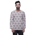 thumbnail image 1 of Atasi Kurta Courte Imprimée à Trou de Serrure pour Hommes avec Manches Longues, 1 of 1