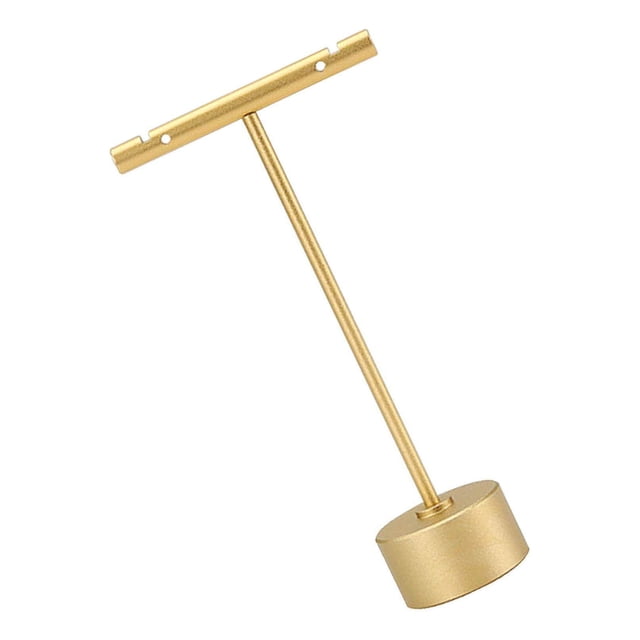 pitrice Gold Jewelry Display Earrings Stand for Bracelet 3x1.5x11.5cm Round Base