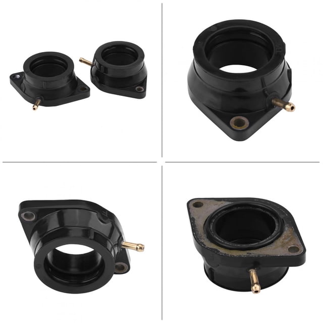 Intake Manifold Boot, Durable 2pcs/set 9.2x5.4x3cm Carburetor Boot Joint Plastic+Metal For Motorcycle