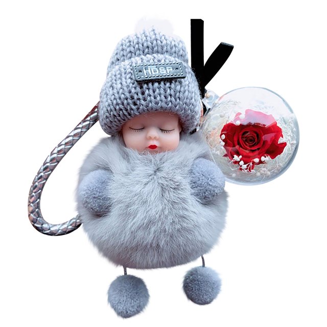 Valentines Day Flowers Artificial Lovely Simulation Plush Squint Doll Valentines Day Rose